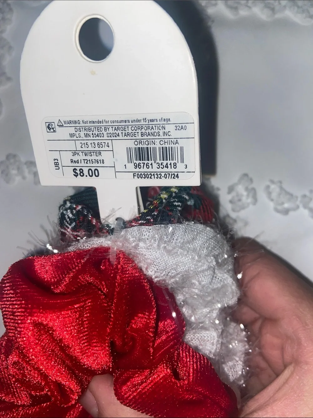 3 pack Christmas  Scrunchie